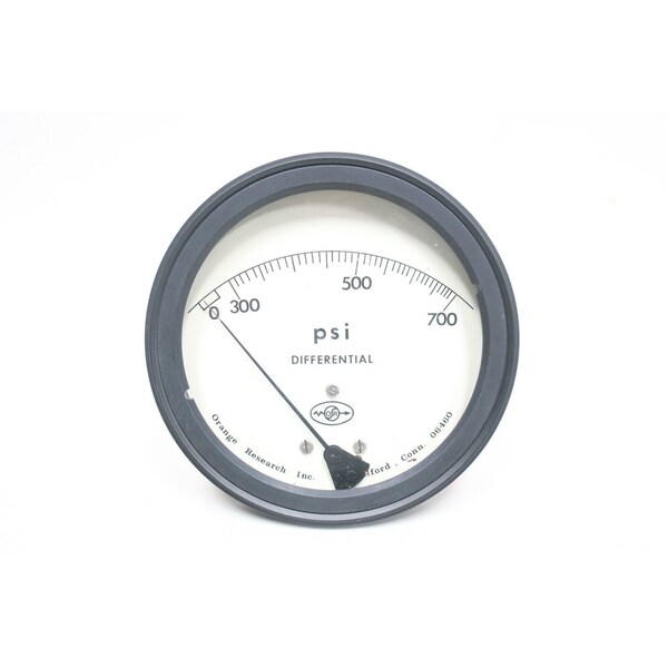 Orange Research DIFFERENTIAL 6IN 1/4IN 0700PSI NPT PRESSURE GAUGE